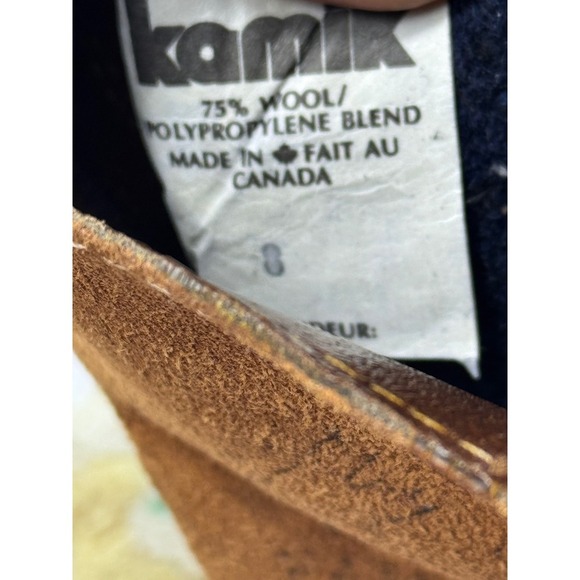 Kamik KW2000 Mens Brown Suede Wool Blend Insulated Winter Snow Duck Boots Size 8 main image 7